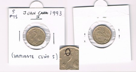 5 PTS 1993 VARIANTE CUÑO